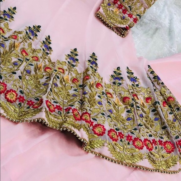 Brand new womens Indian suit. Frok style with sharara. Comes in 2 colours. - Picture 2 of 2